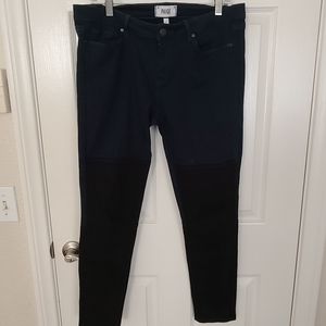 Two tone navy/black Paige jean size 32